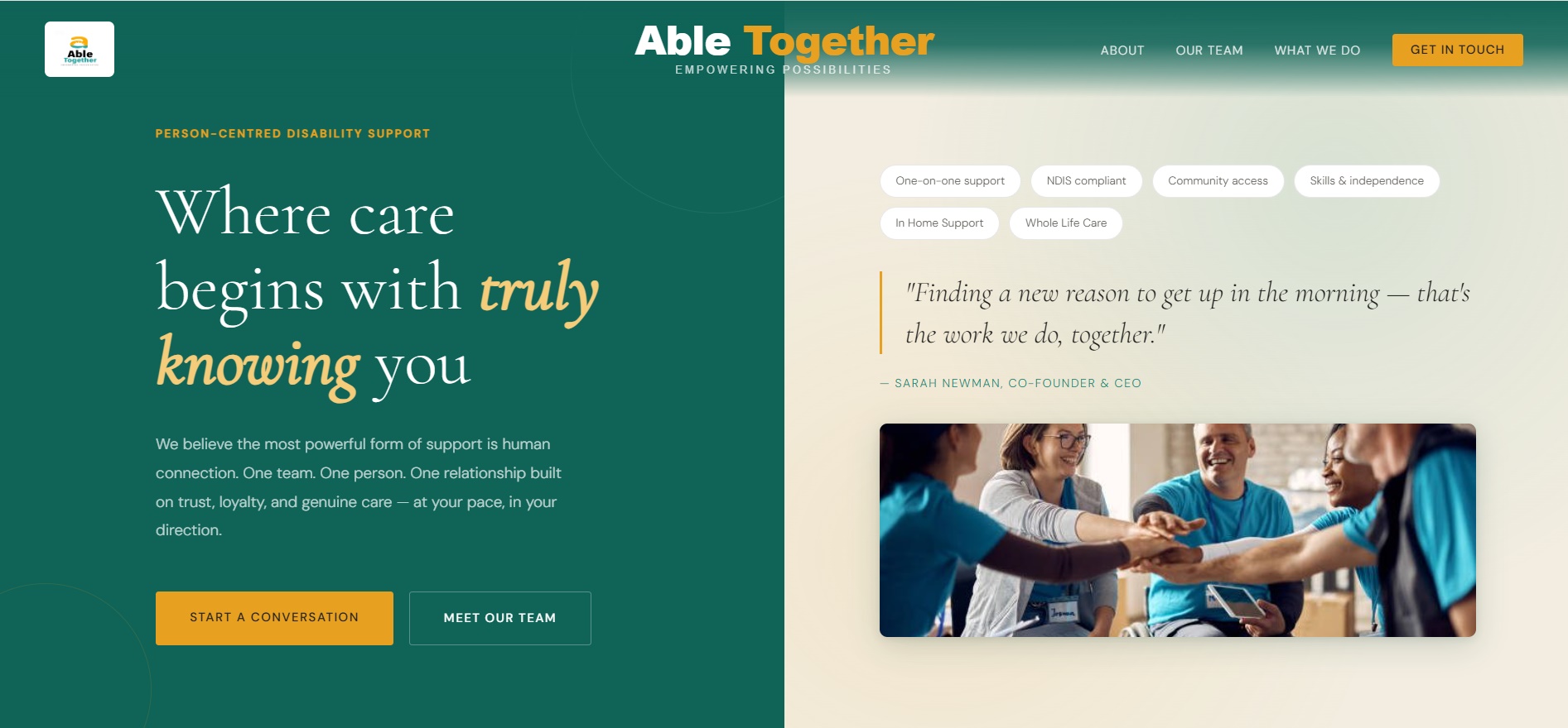 Able Together website
