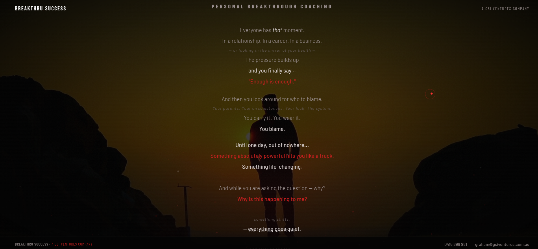 Breakthru Success website